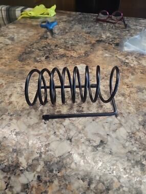 VTG Metal Spring Coil Desk Letter Organizer Office Mail Envelope Holder MCM